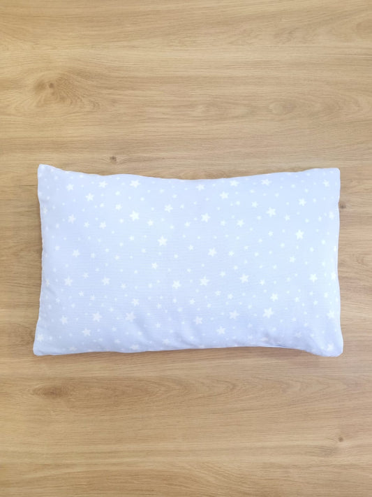 Almohada de cuna. Azul, Estrellas Blancas