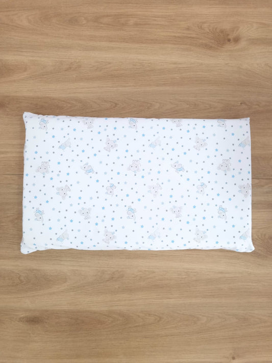 Almohada memory foam. Elefantito Azul