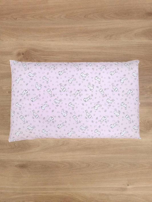 Almohada memory foam. Rosada con Conejitos