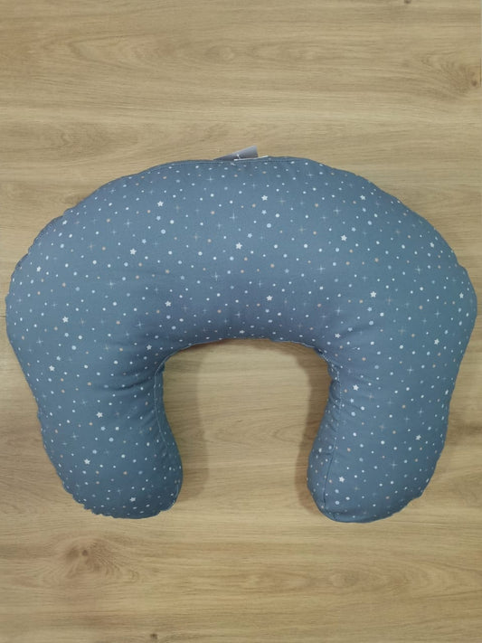Almohada de lactancia. Azul Cielo
