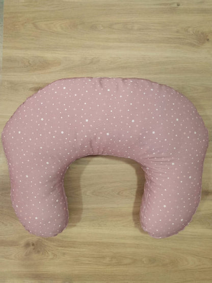 Almohada de lactancia. Rosa Cielo