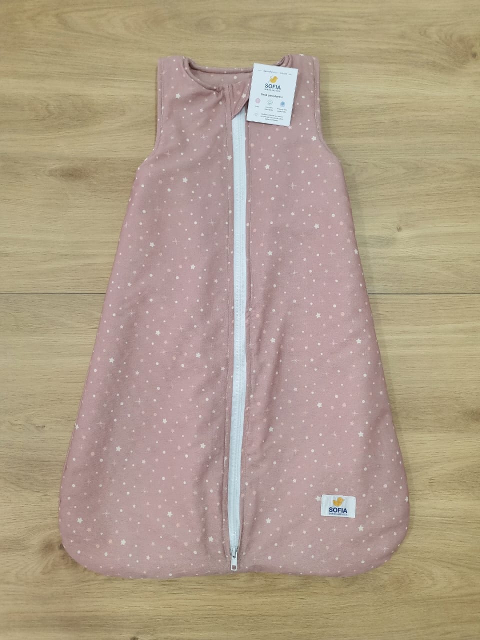 Saco Fresco para bebé. Rosa Cielo