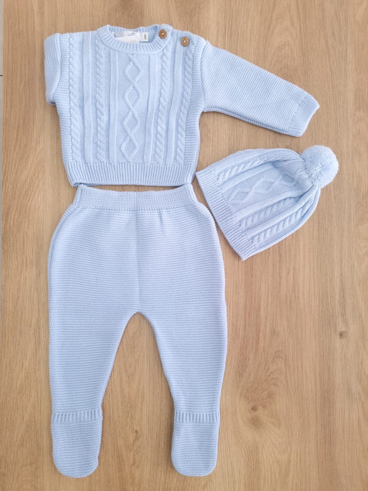 Celeste con 2 botones en el hombro. 0M