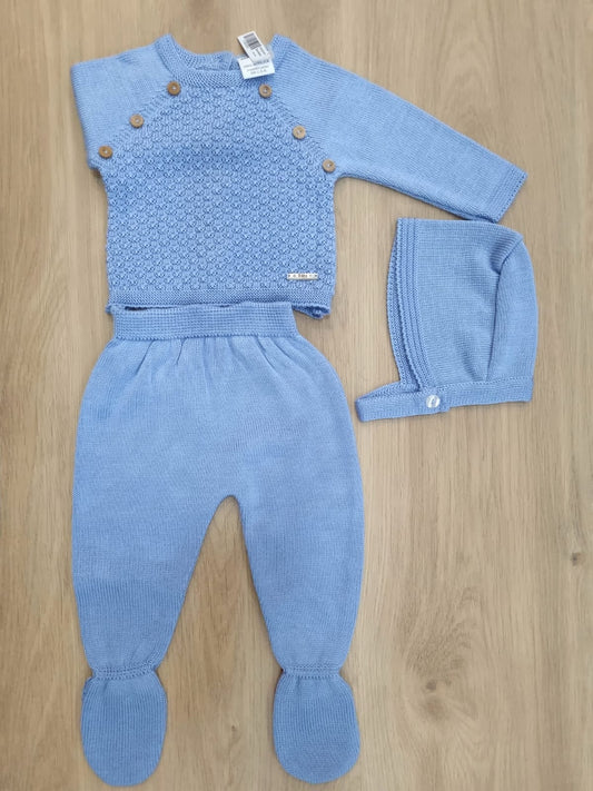 Celeste con 6 botones. 0M