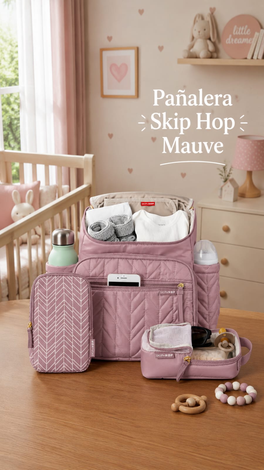 Pañalera Skip Hop Rosa