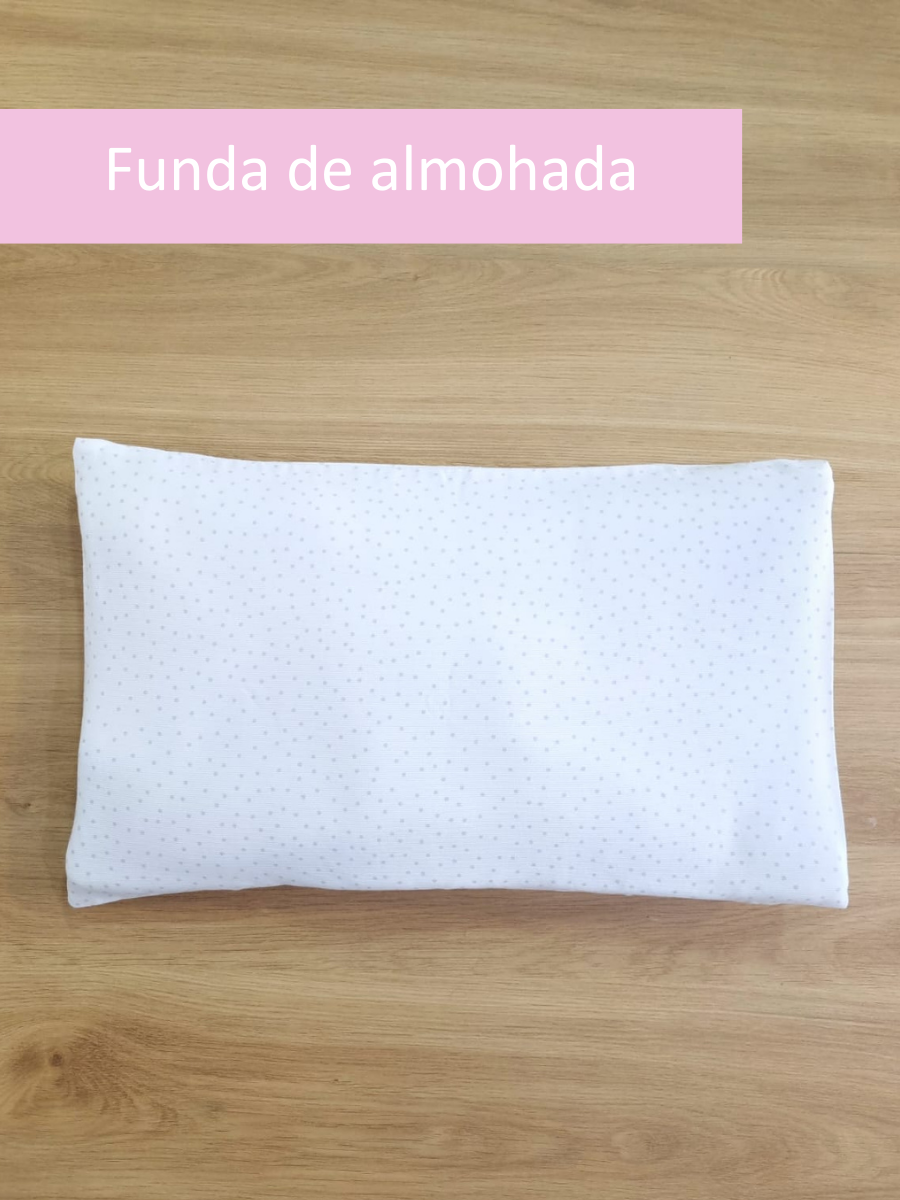 Funda para almohada, Puntitos Gris