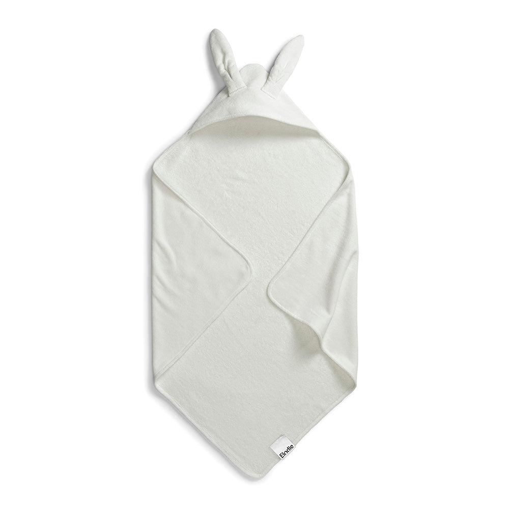 Hooded Towel - Vanilla White Bunny