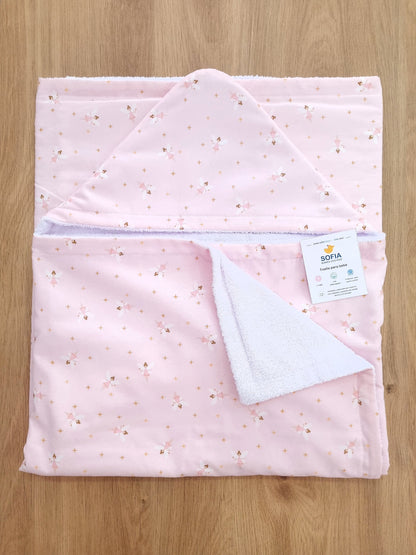 Toalla para bebé Haditas Rosa