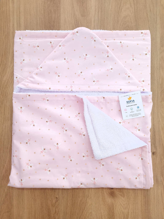 Toalla para bebé Haditas Rosa