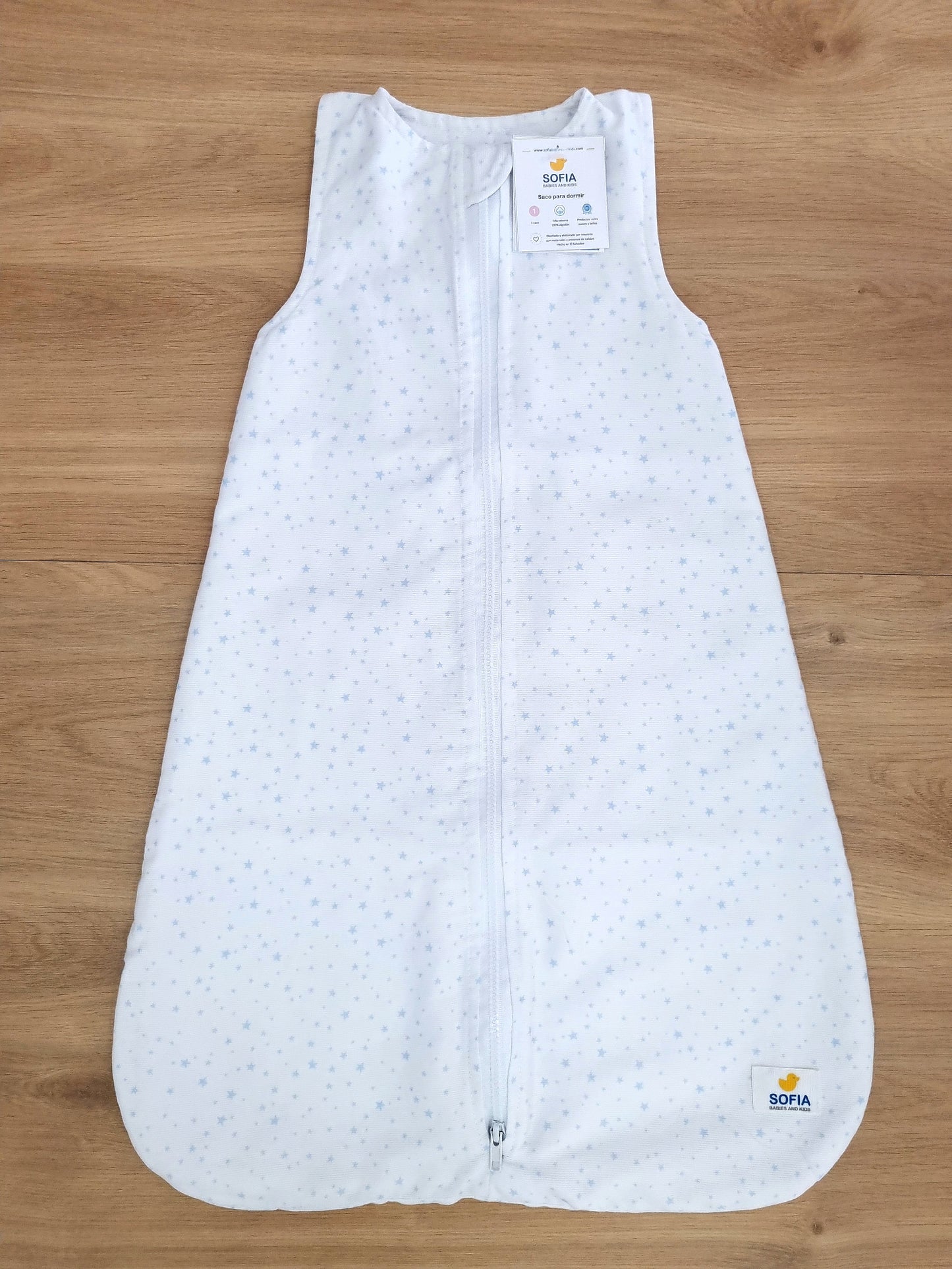 Saco Fresco para bebé. Estrellitas Azules
