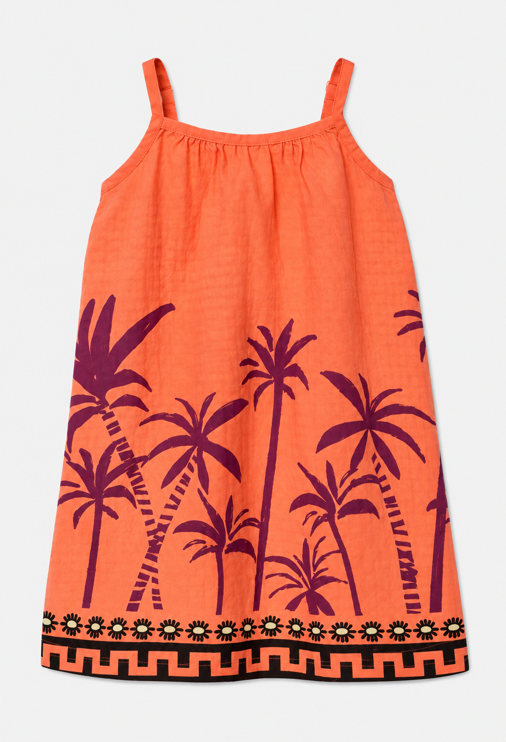 Vestido Naranja Palmeras
