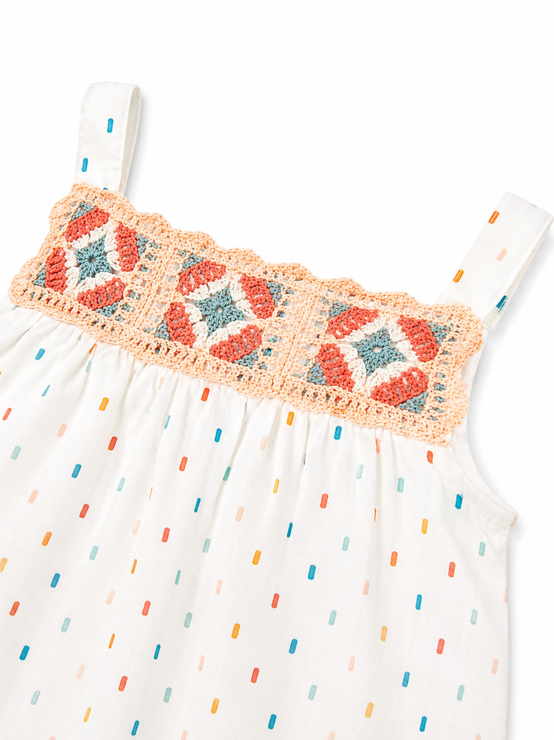 Vestido Blanco Crochet