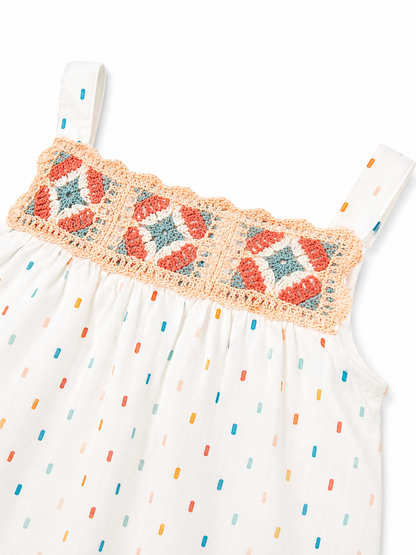Vestido Blanco Crochet