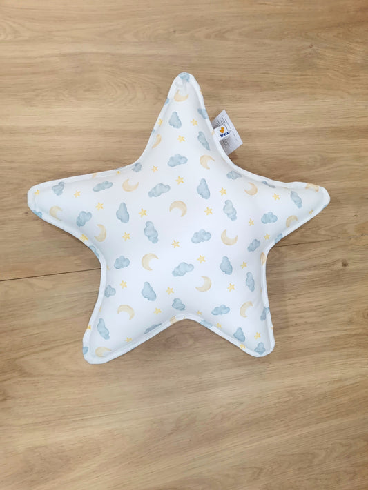 Cojín Estrella. Nube Azul Tiza