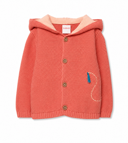 Sueter Naranja Leoncito con gorro