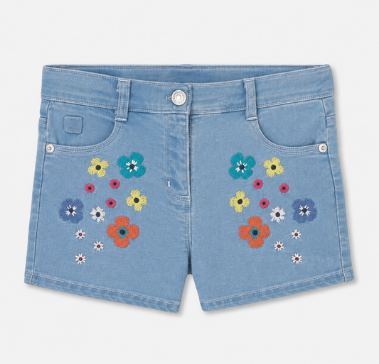 Short Denim con Bordados