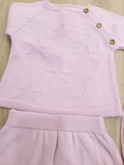 Rosa vieja con estrellas en el pecho. 3M