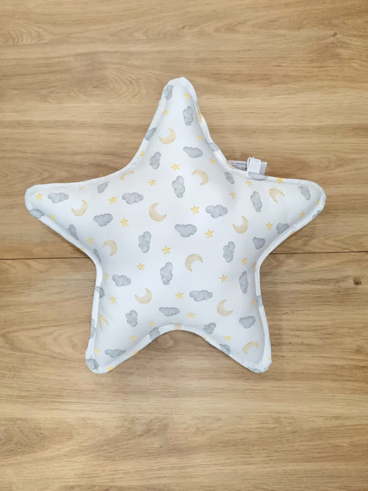 Cojín Estrella. Nube Gris Tiza