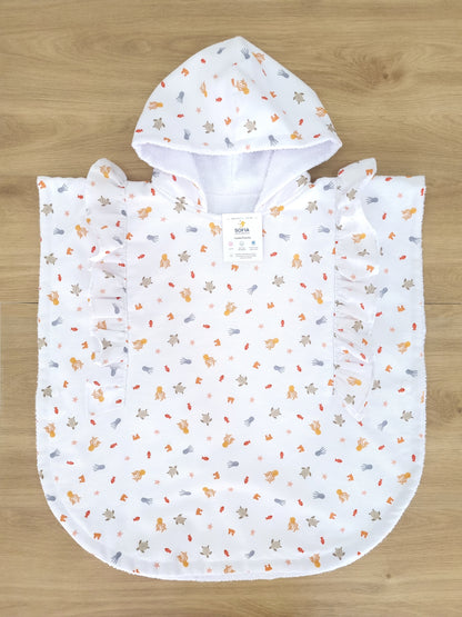 Toalla Poncho Océano Vuelitos