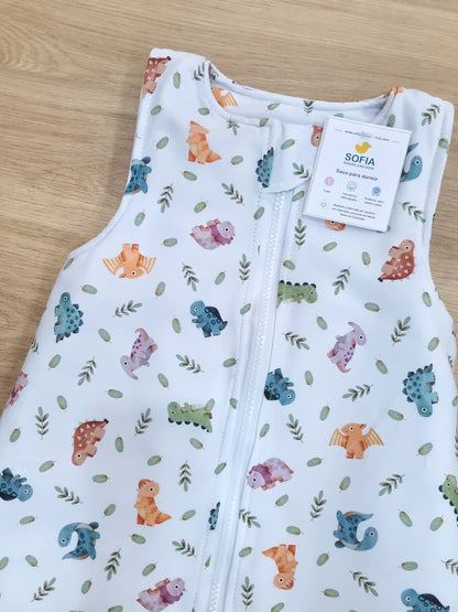 Saco Caliente para bebé. Dinosaurios de Colores 0-6 Meses