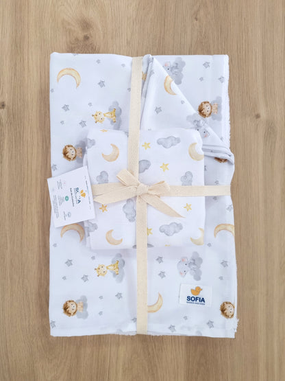 Set de Colecho. Animalitos Grises