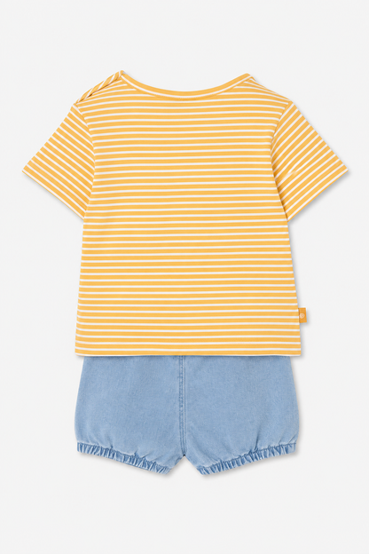 Conjunto Short Amarillo Cangrejito