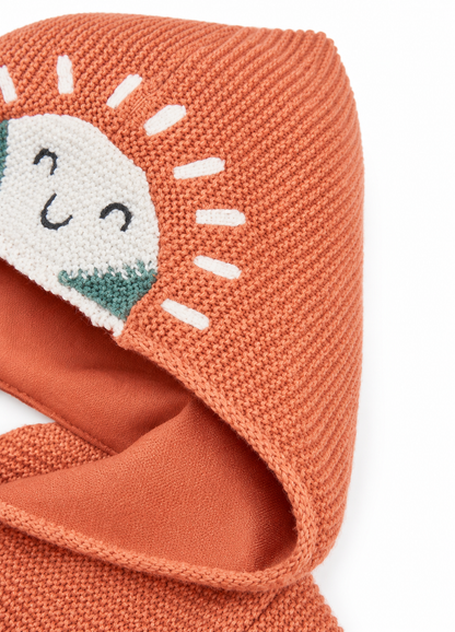 Sueter Marrón Sol con gorro