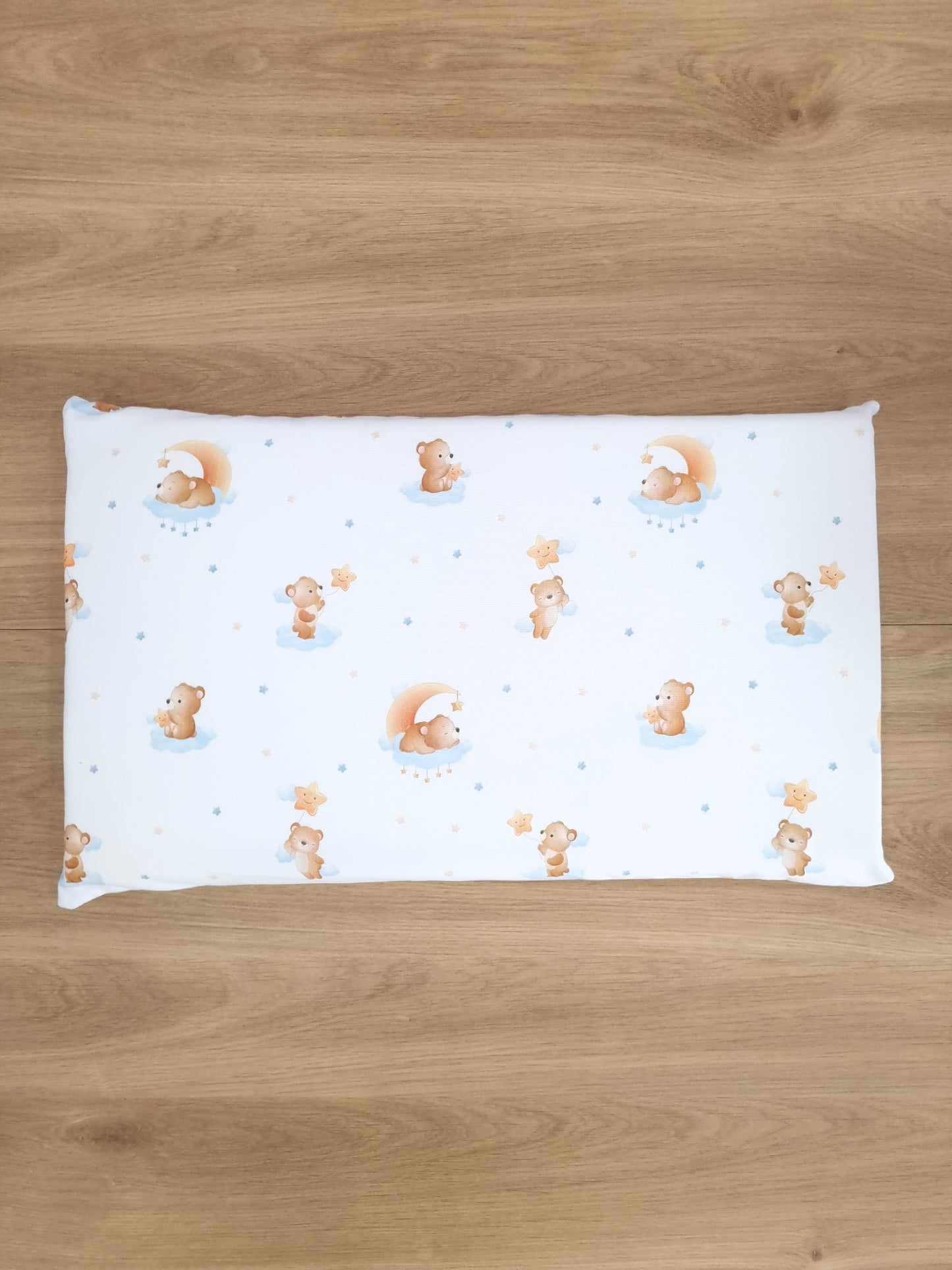 Almohada memory foam. Osito Azul