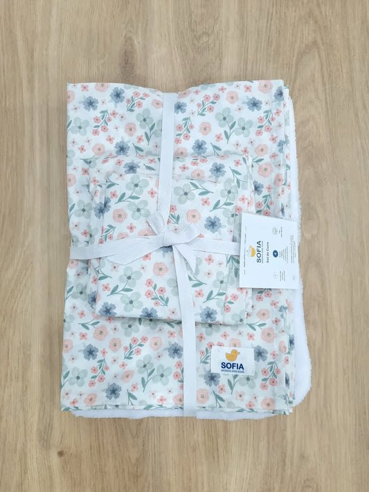 Set de Cuna. Flores T2