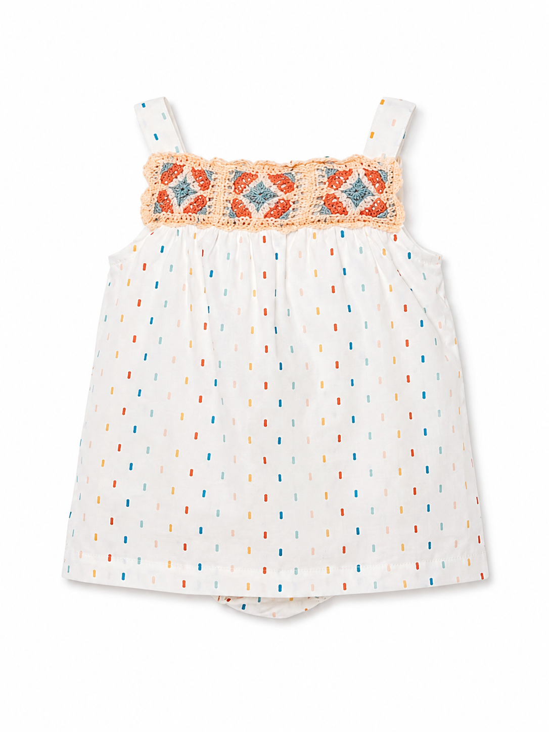 Vestido Blanco Crochet