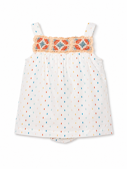 Vestido Blanco Crochet