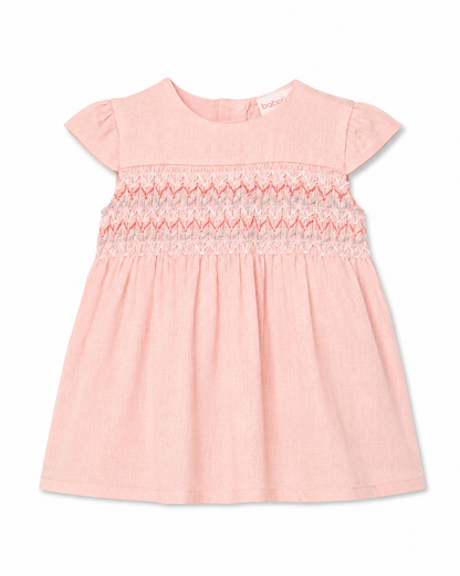 Vestido Salmón Panal