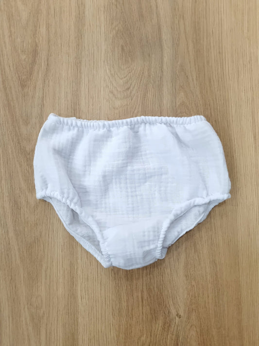 Cubre pañal. Blanco