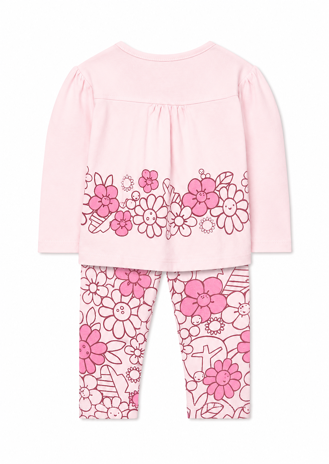 Conjunto Pantalón. Rosa Flores