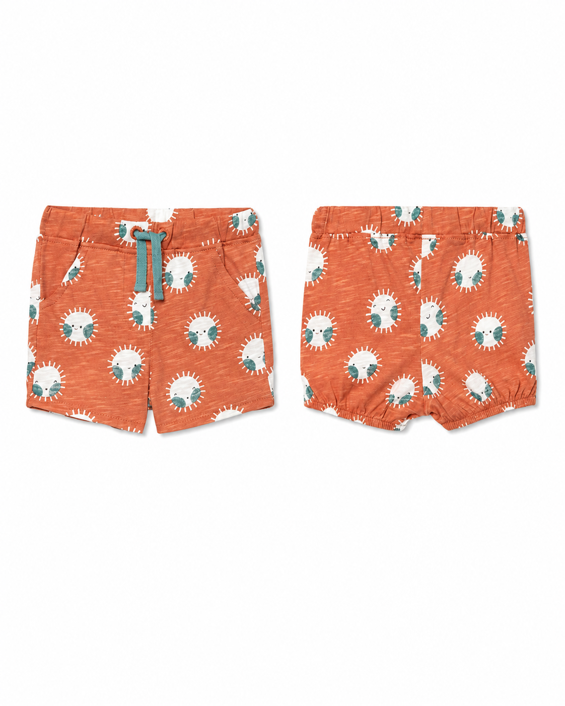 Conjunto Short Hello Anaranjado