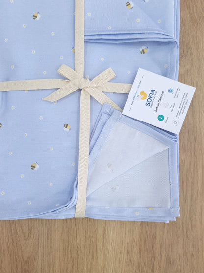 Set de 2 sábanas frescas. Abejita Lavanda