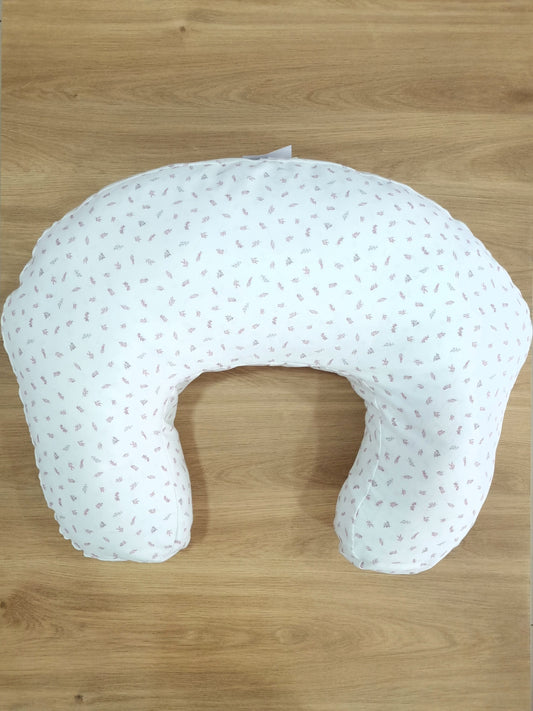Almohada de lactancia. Hojitas Rosa