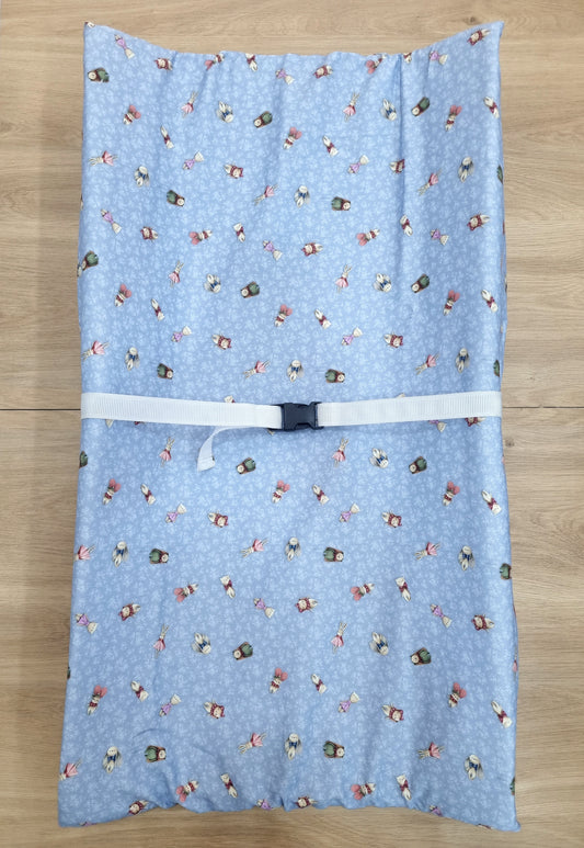 Funda de Cambiador. Azul Vintage