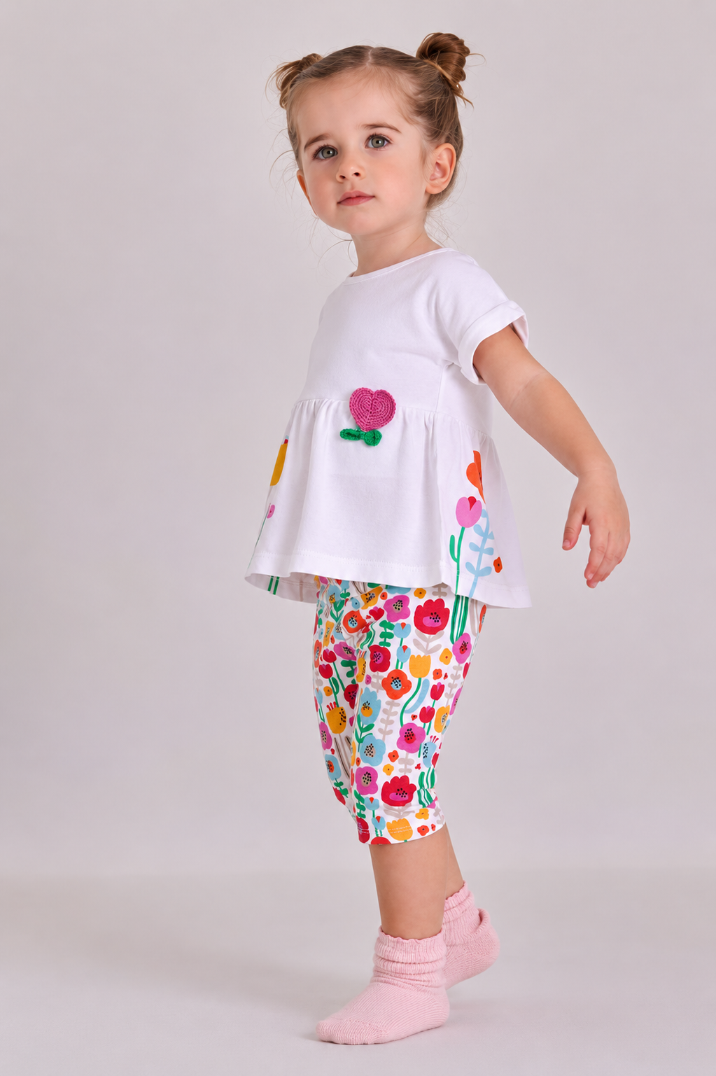 Conjunto Pantalón. Flores
