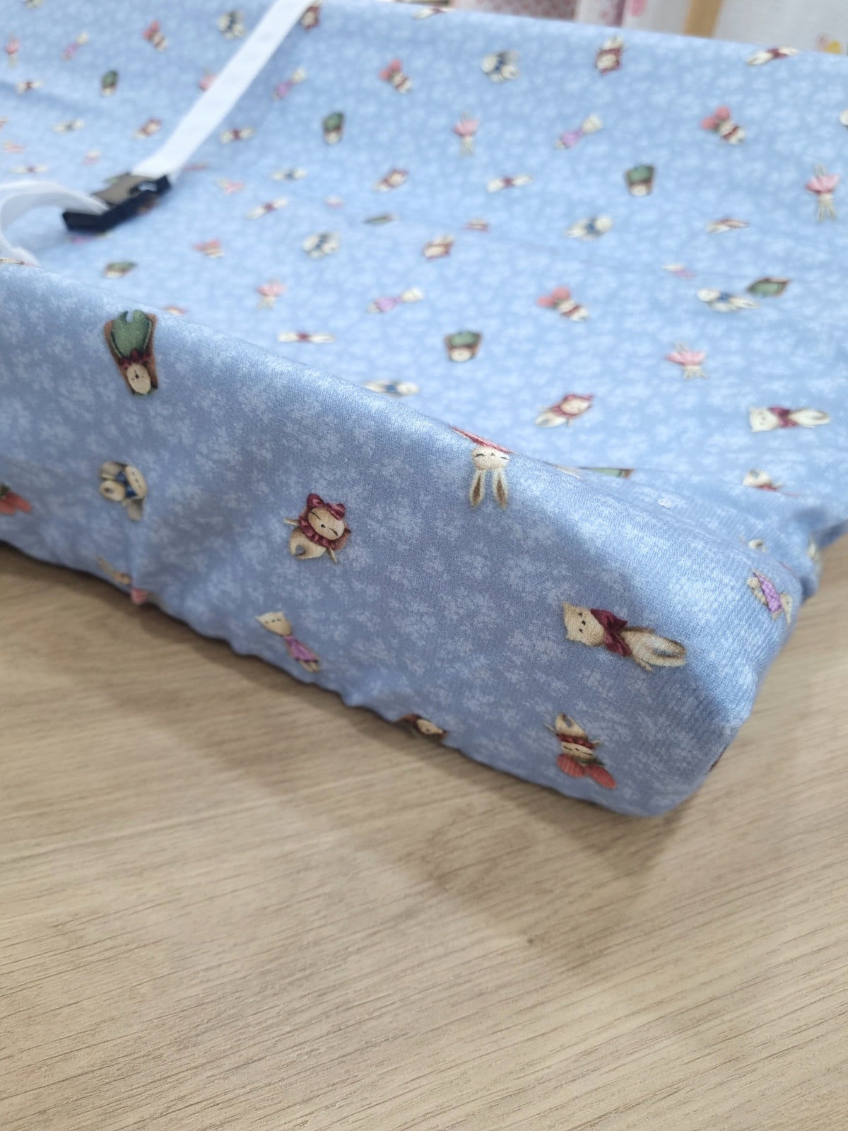 Funda de Cambiador. Azul Vintage