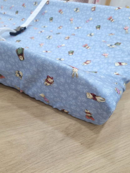 Funda de Cambiador. Azul Vintage