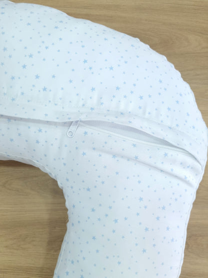 Almohada de lactancia. Estrellitas Azules