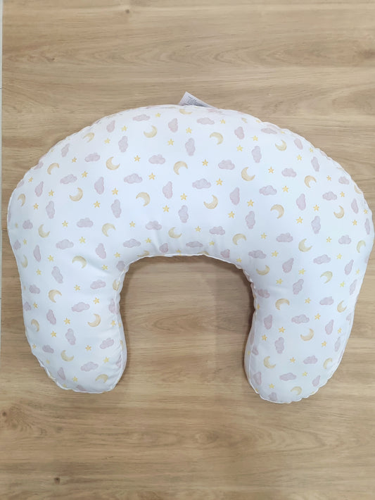 Almohada de lactancia. Nubes Rosa