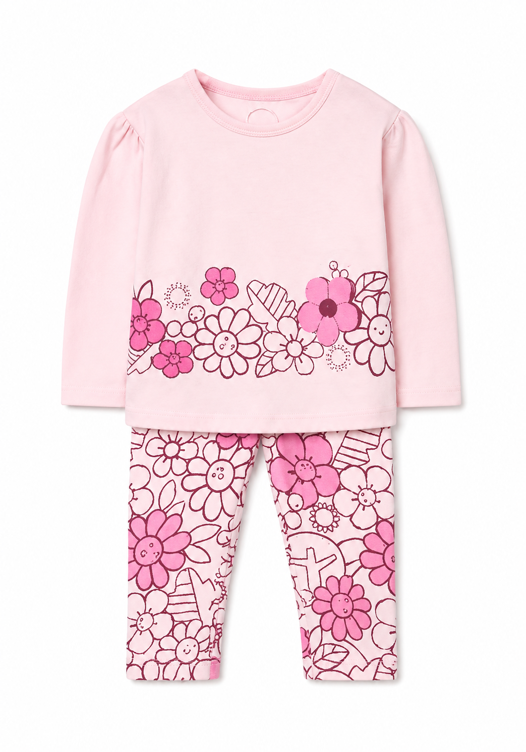 Conjunto Pantalón. Rosa Flores