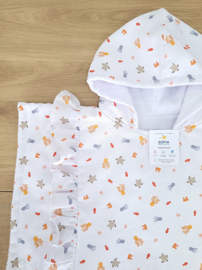 Toalla Poncho Océano Vuelitos