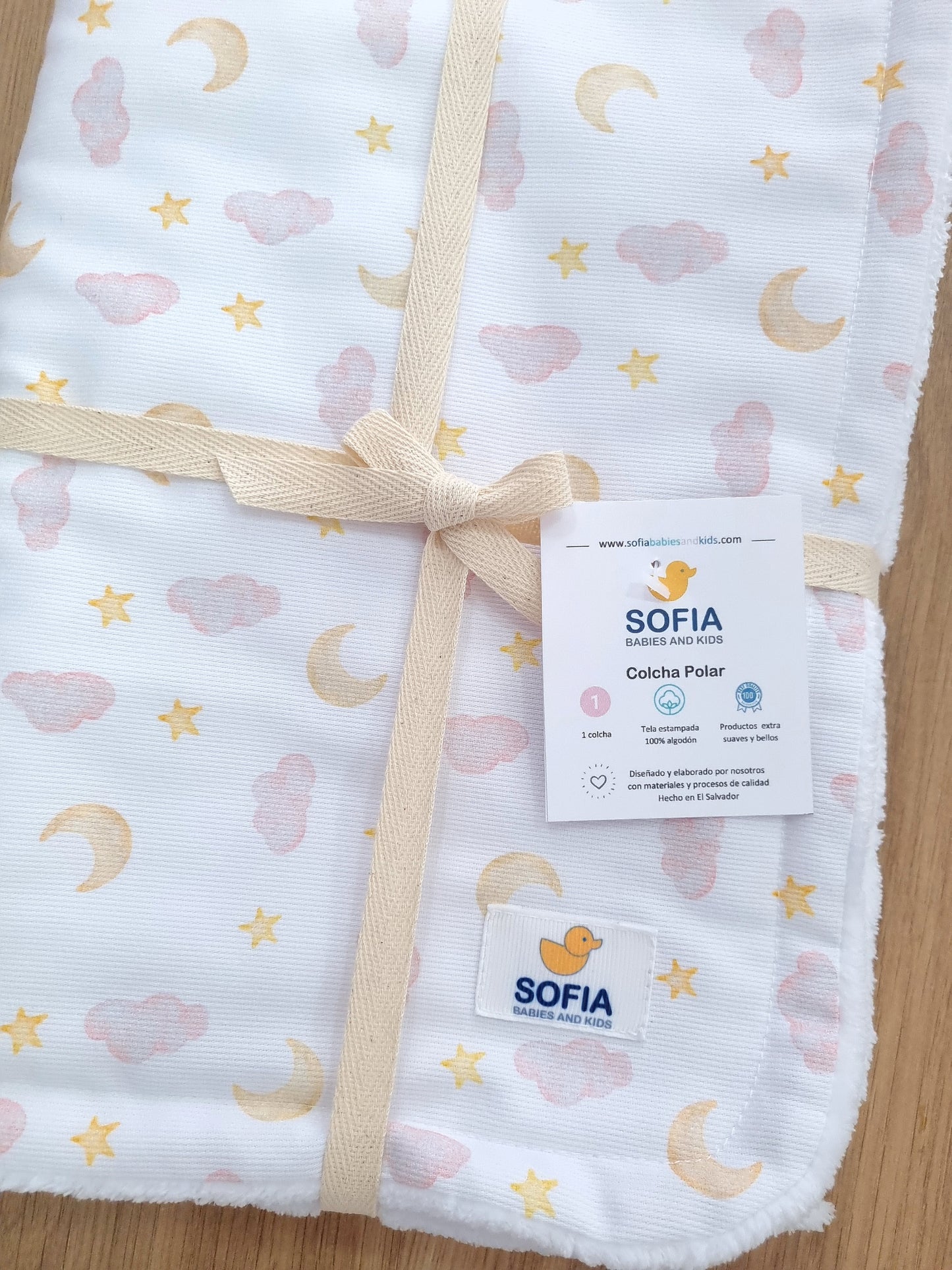 Colcha Polar. Cielo Rosa Tiza
