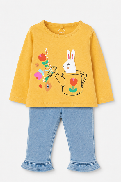 Conjunto Pantalón. Amarillo Conejito