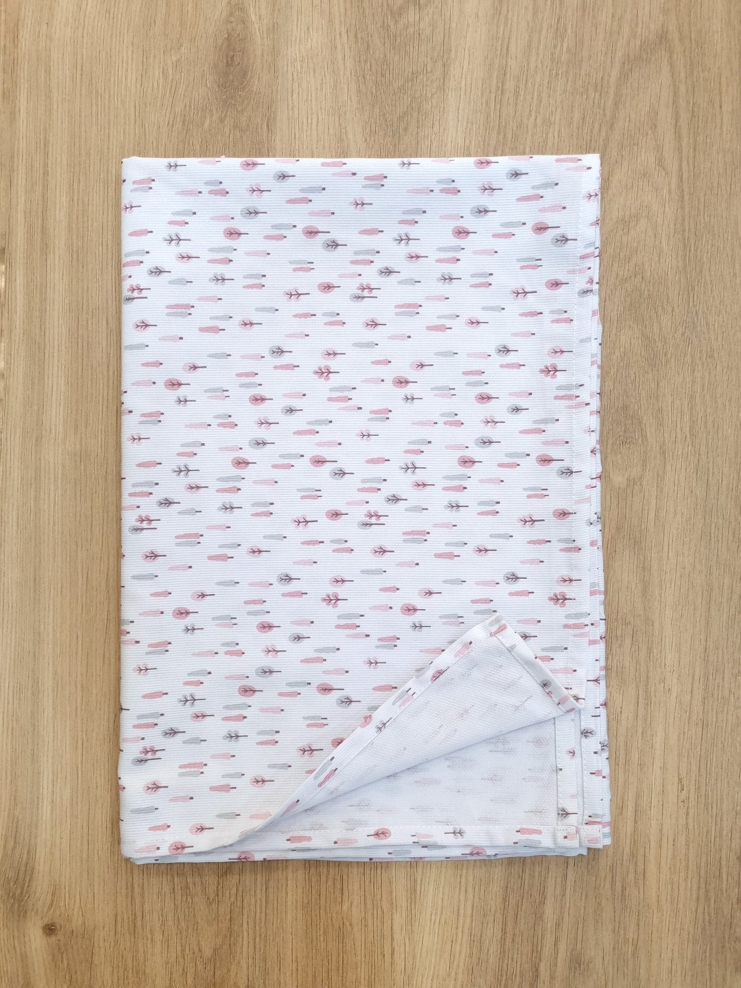 Sábana Fresca. Arbolitos Rosa