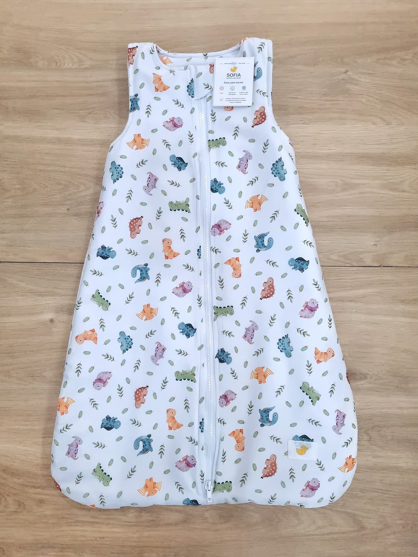 Saco Caliente para bebé. Dinosaurios de Colores 0-6 Meses