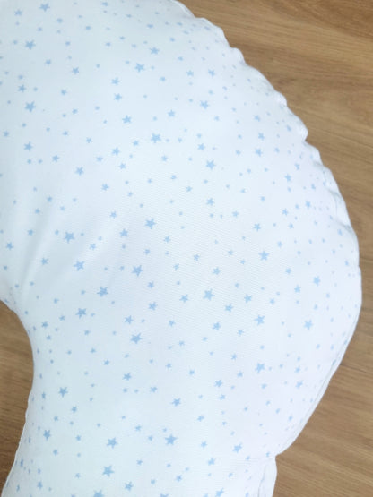 Almohada de lactancia. Estrellitas Azules